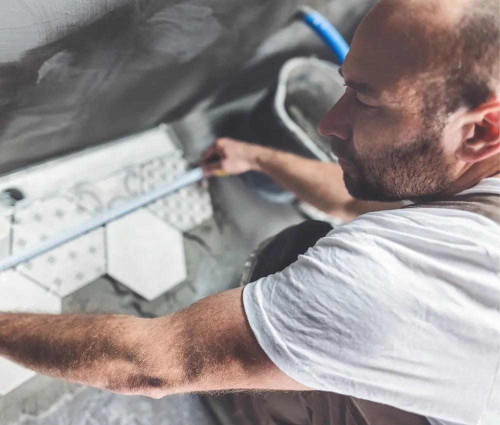 Fliesenverlegung im Badezimmer in Darmstadt