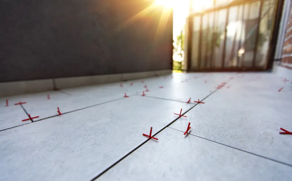 Der Prozess der Terrassenverfliesung